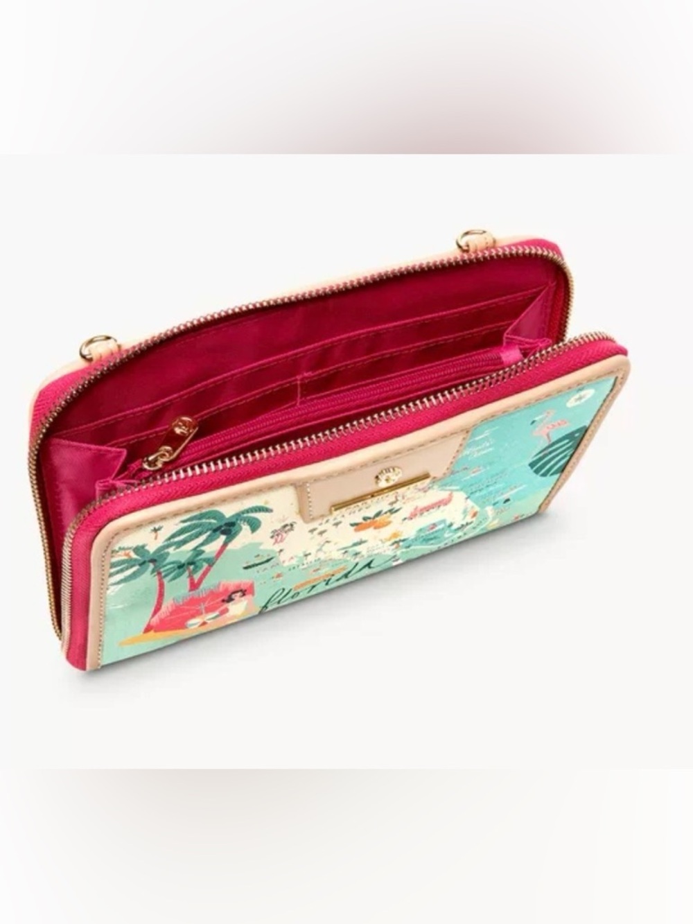 🏝️🦩🌺Florida All-in-One Phone Crossbody by Spartina 449⛱️🦩🏝️updated🦩 - Picture 6 of 17